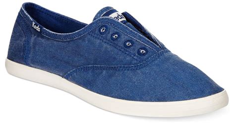 keds navy slip on sneakers.